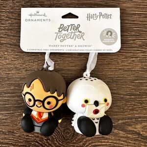 Better Together Harry Potter and Hedwig Magnetic Hallmark Ornaments Set of 2 New